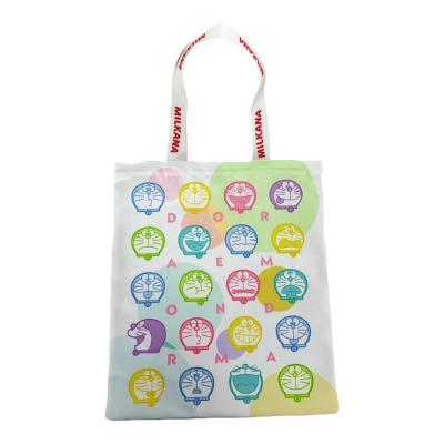 China Hot Sale Handled Logo Fashionable Eco Friendly Cotton Custom Made Tote Bag Thick Canvas Bag New Arrivals for sale