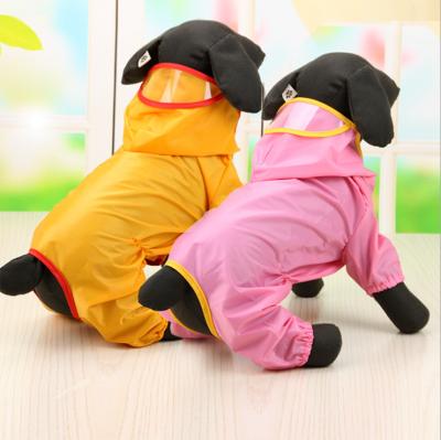 China Viable Hot Dog Clothes Daytime Rain Sale Pet Clothes Waterproof Dog Raincoats Simply for sale