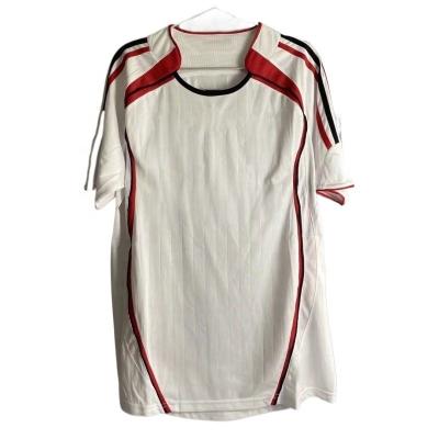 China Sets 06 07 Champions League AC away white jersey custom for sale