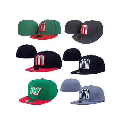 China COMMON Ready to ship 3d embroidery mexico baseball hat fitted caps gorras for team for sale