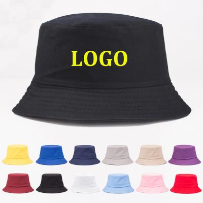 China Plush High Quality Summer Cheap Wholesale Blank Cotton Men Embroidered Plain Print Custom Logo Bucket Hat for Women for sale