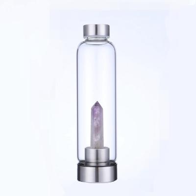 China 2022 points natural viable Gem Infused Crystal Water Bottle from Crystal Gemstone Water Bottle Crystal for sale