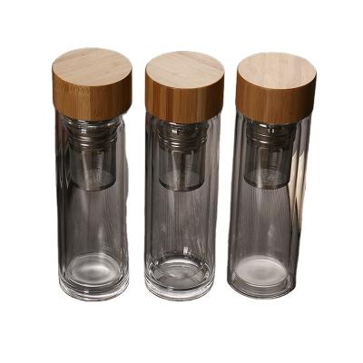 China 2022 new double double manufacturer-supplier viable summer glass bottle wall hot selling tea cup for sale