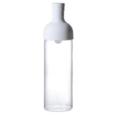 China Sustainable Transparent Glass-Glass Bottle With Filter Silicone Spring High Borosilicate Material Leak Proof Cold Brew Bottle for sale