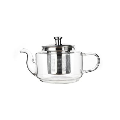 China Good Quality Household Tea Leisure Teapot High Borosilicate Glass Heat Resistant Customized Heat Resistant Teapot for sale