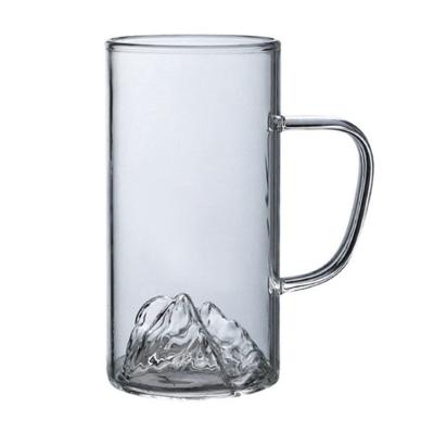 China Unique Viable Creative Cheap Handmade Wine Design Mount Fuji Glass Mug Crystal Beer Whiskey Glasses Cup for sale