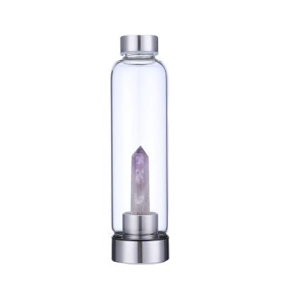 China New Style Outdoor Sports Water Cup High Temperature Resistant Crystal Glass Water Bottle Sustainable Multiple Convenient Water Cup for sale