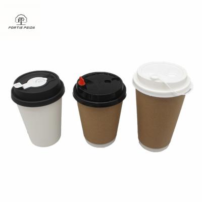 China Beverage Coffee Cup Milk Tea Soybean Milk Disposable Paper Cup Thicken Hot and Cold Drinks Cup Consumer Takeout Takeaway Advertising for sale