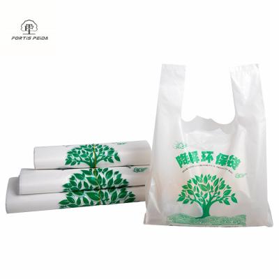 China 100% Recycled Biodegradable Bag T-Shirt Bag for sale