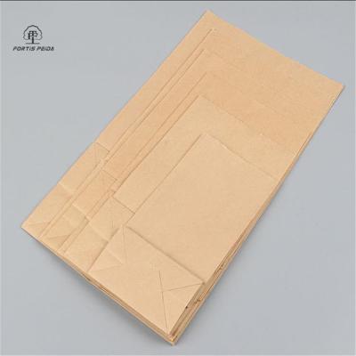 China CustomFood Grade Kraft Paper Bag Snack Bag Recyclable Shipping Hamburger Bread Bag Refrigerator Storage Oil Proof Disposable Packaging for sale