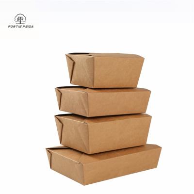 China New Style Disposable Eco Friendly Stocked Biodegradable Take Out Box PLA Paper Packaging Jars Biodegradables for sale