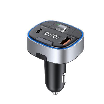 China AGETUNR T72 Bluetooth Car Play Music FM Transmitter QC3.0 Handsfree Adapter BT 5.0 USB Fast Charger Wireless Bass Car MP3 Player for sale