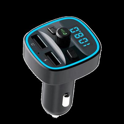 China Design AGETUNR T25 Car Bluetooth FM Transmitter Bluetooth Modulator Handsfree Car Mp3 Player Light Effect Adapter Ambient Light Music Stereo Tuner for sale