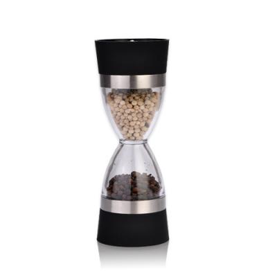 China Viable Manual 2 in 1 Burr Grinder Ceramic Salt and Pepper Mills Spice Grinders for sale