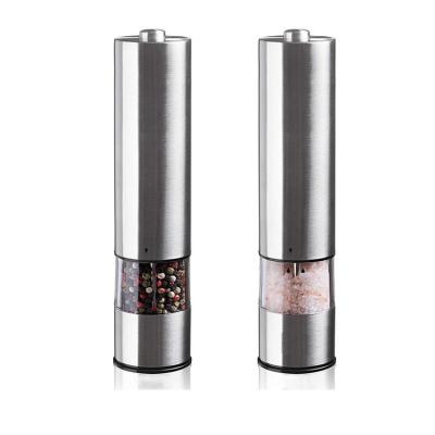 China 2022 Custom Stainless Steel Salt Mill Sustainable Automatic Electric Pepper Grinder for sale