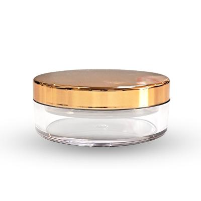 China Hot Selling Compact Mirror Cosmetic Skin Care 10g 20g Golden Cream Powder Sifter Compact Loose Sifter Jar Cosmetic Packing Mirror for sale