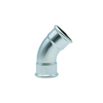 China Traditional carbon steel press fitting 45 degree elbow for sale