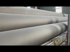 The big diameter welded stainless steel pipes are ready for transport