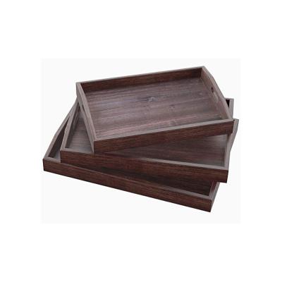 China Paulownia accept bamboo birch etc cheap rustic wooden tray. custom pine plywood paulownia oak for sale