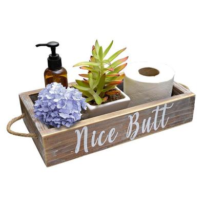 China Antique Imitation Tissue Box Decoration Aromatherapy Bathroom Wooden Bathroom Storage Box for sale