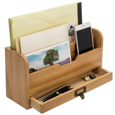 China New Design Water Proof Wooden Environmental Handmade Storage Wooden Cosmetic Organizer for sale