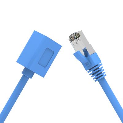 China RJ45 Male To Female RJ45 Male To Female Extension Network Cable 26AWG FTP Cat6 Jumper Cables LSZH Jacket for sale