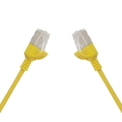 China space-saving & High Flexibility Outdoor Patch Cord Cable 32AWG STP Jumper Cables Cat.6A With RJ45 Connector Strip Jacket for sale