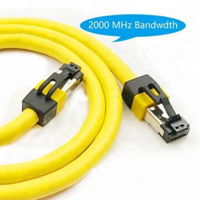 China Stranded 40G SFTP Cat8 Patch Cord 24AWG Bare Copper Cable Cat8 for sale