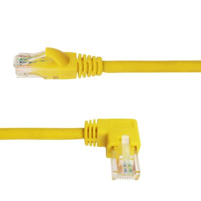 China Factory Price 24AWG UTP Cat6 Stranded Bare Copper Rectangle RJ45 Patch Tie Down Cat 6 Ethernet Cable PVC LSZH Jacket for sale