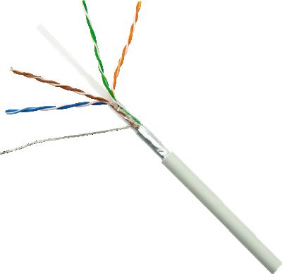 China Hot Selling 50% Space Saving FTP 28AWG Shielded Lan Cable Slim PVC LSZH Jacket Installation Network Cable for sale