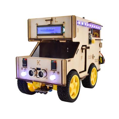 China For Arduino Robot STEM Keyestudio Smart rv Robot Starter Motorhome House Car Kit For Arduino Robot STEM for sale