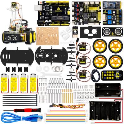 China Educational Robot for Arduino Kit New Arrival 4WD Robot Mechanical Arm Car Smart Robot for Arduino for sale