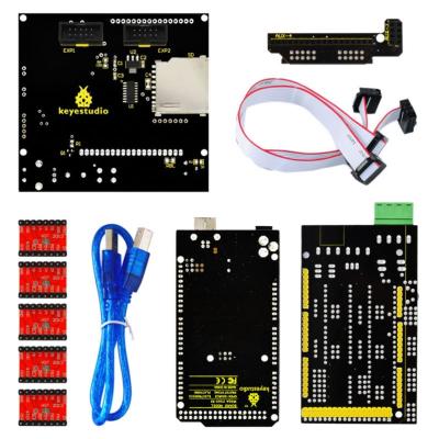 China 3D Printer Keyestudio 3D Kit includes RAMPS 1.4 +2560R3 +5x A4988 + 12864 LCD Controller for sale