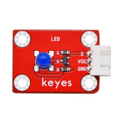 China For Arduino UNO Board Keyes Brick Led Module Anti-Reverse Blue-Blue Plug White Terminal (Protection Hole) for sale