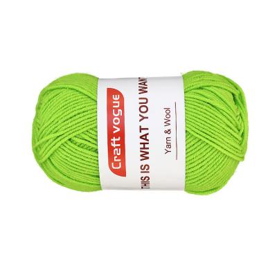 China Wholesale Fancy Anti-bacteria Craft Fashion Amazon 4ply 5ply Blended Cotton/Acrylic Yarn For Crochet Knitting Yarn 50g 100g for sale