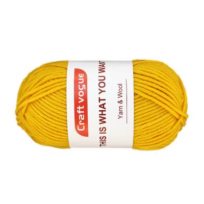 China Milk Worsted Yarn 3ply 4ply 5ply 50g 100g Various Colors Soft Anti-bacteria China Factory Acrylic Hand Knitting Cotton Yarns For Crocheting for sale