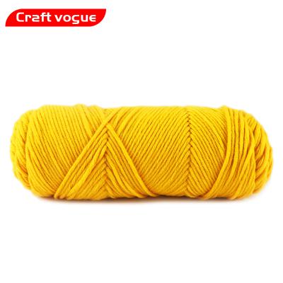 China Wholesale Cheap Baby DIY Acrylic Soft Crocheting Yarn 8ply Vogue Anti-pilling Craft Yarn Fancy Yarn For Hand Knitting for sale