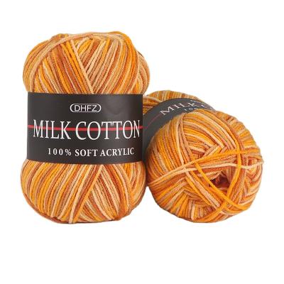 China Anti-pilling Wholesale Price Soft 100% Acrylic Milk Cotton Yarn Baby Yarn Bulky Yarn for sale