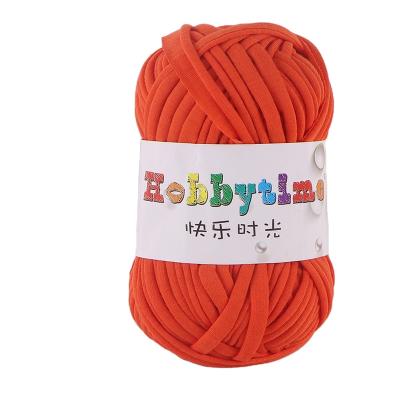 China Recycled Like 100% Polyester Flat Yarn T-Shirt Yarn For Hand Crochet Turkey For Hand Knitting for sale