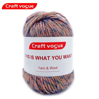 China Wholesale Craft Vogue Factory Price Soft Woven Knitting Yarn Viable Colorful Merino Wool Blended Yarn For Crocheting for sale