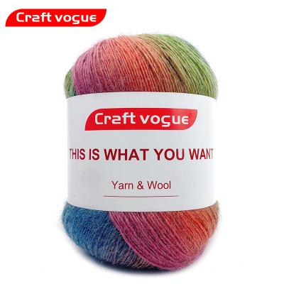 China Sustainable Craft Vogue 25% wholesale soft crochet acrylic and 75% mercerized Australian wool blend yarn for shawl for sale