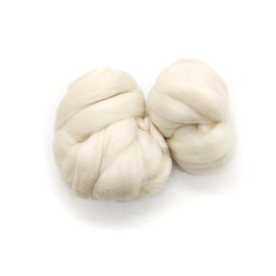 China Sustainable Hot Selling Nomadic Wool Yarn 21Micron Woolen Top For Toy Felt for sale