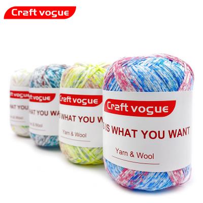 China Anti-pilling craft Vogue organic bulky multicolor turckey crochet 50g 4ply long-staple diy blanket artistic 100% cotton yarn for sale