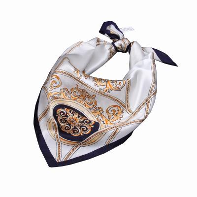 China Square 100% Silk Satin Small Square Custom Printed Silk Scarves for sale