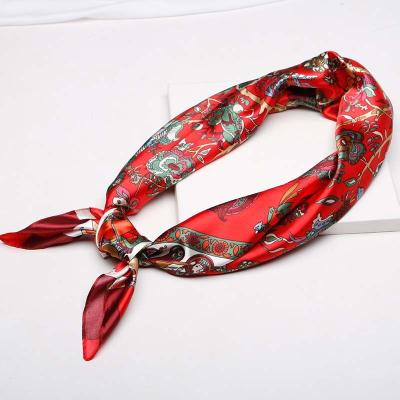 China Modern Muslim Fashion Poly Silk Imitate Shinny Satin Headwrap Scarf for sale