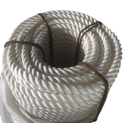 China Nylon Rope Nylon Rope 3strands Twisted Marine Mooring Line 30mm for sale