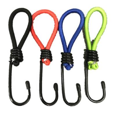 China Elastic Nylon Bungee String Canopy Trampoline Tarp Tie Down Straps Secure Rope With Ball Buckle for sale