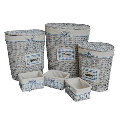 China Hot New Living Room Storage Cheap Rattan Wicker Wicker Laundry Basket With Lid Shopping In Large Quantity Or Willow Laundry Basket for sale