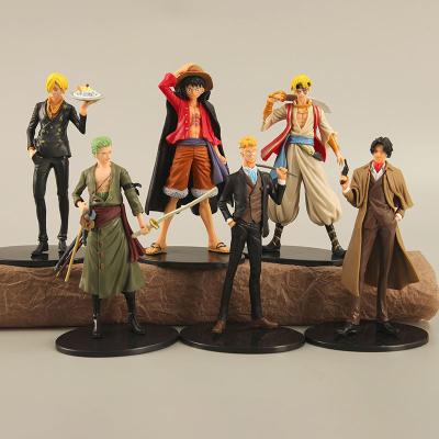 China MODEL TOY 6pcs Kids Action Figure Set Cartoon Figure Doll Anime Ornaments for sale