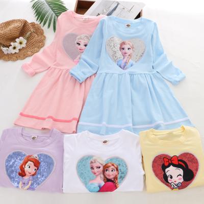 China Breathable Kids Dresses Longsleeve Dress Girls Frozen Autumn for sale